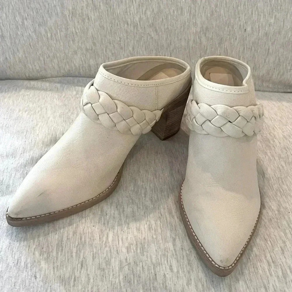 Dolce Vita Serla Mules, Size 8, Color Ivory - Picture 1 of 6